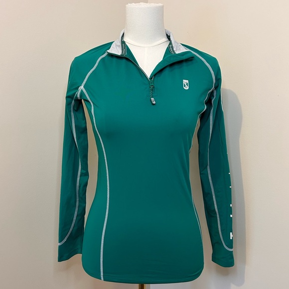 Tredstep Tops - Tredstep Ireland Futura Long Sleeve Equestrian Sport Top 1/4 Zip Size XS (2-4)